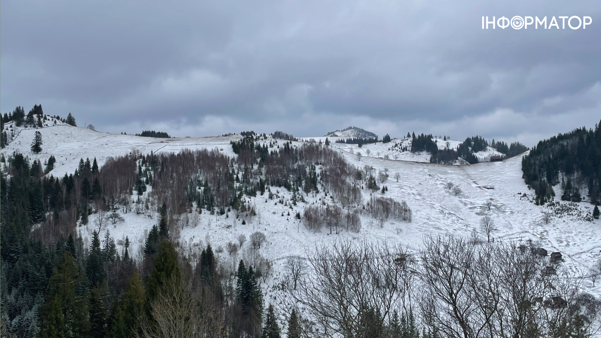 8 квітня, напередодні Великодня, на Верховинщині в Івано-Франківській області випав сніг