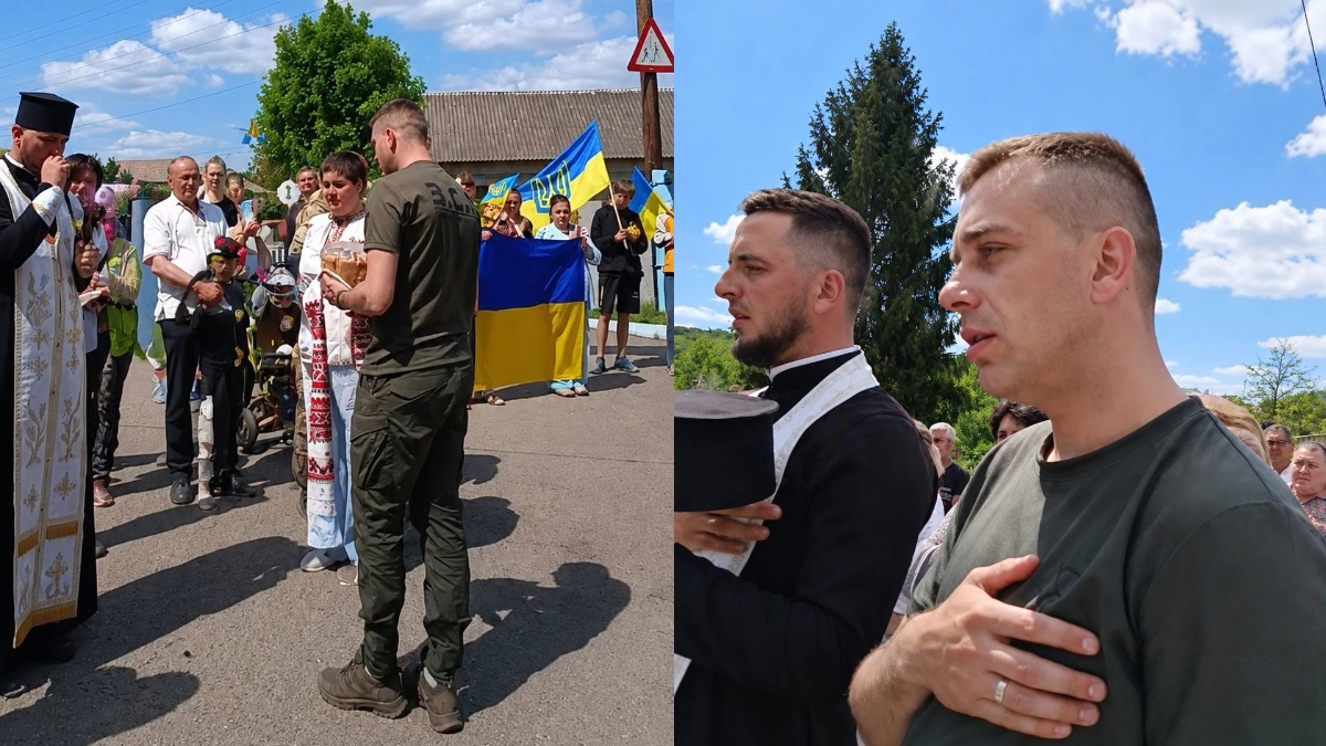 Удома: на Городенківщині зустріли звільненого з полону бійця Юрія Микитчука