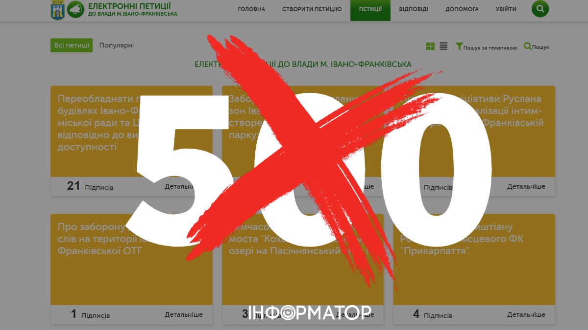 У Франківську хотіли скоротити час збору та підвищити поріг підписів для електронних петицій