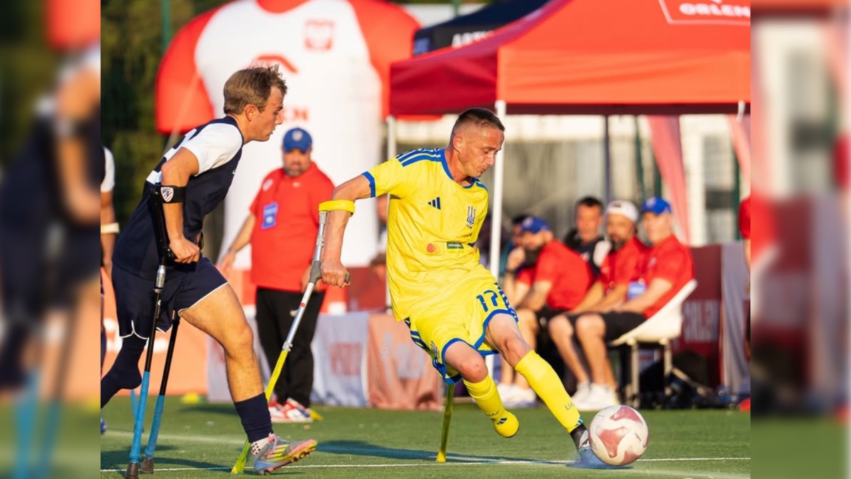Володимир Романишин під час Amp Futbol Cup 2026. Джерело: Ліга Дужих