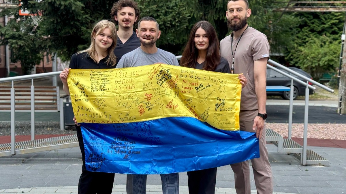 Михайло Блащук, який проходить реабілітацю у Франківській ЦМКЛ