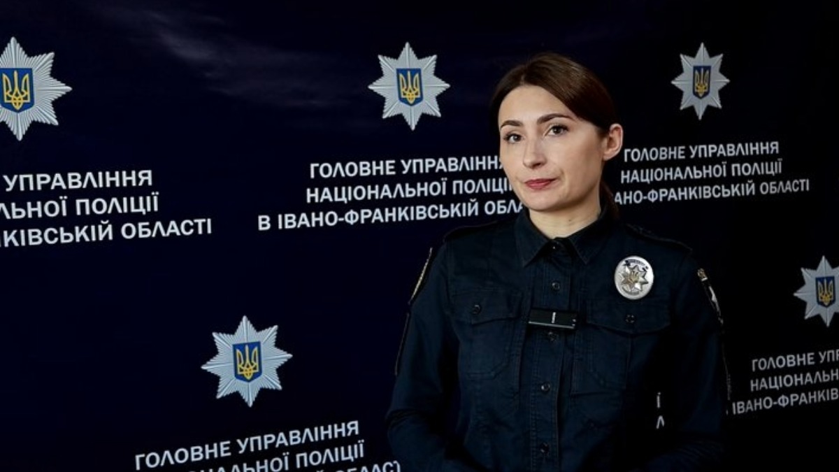 Речниця поліції в Івано-Франківській області Христина Максимчак. Поліція Івано-Франківської області