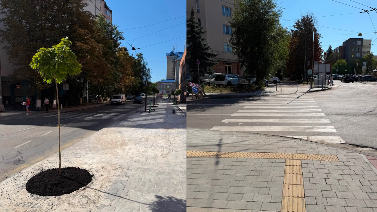У Франківську майже завершили реконструкцію частини вулиці Мельника
