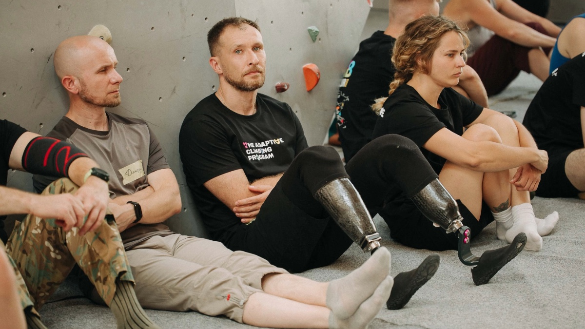 Програма «The Adaptive Climbing Program» в Івано-Франківську. Джерело світлини: «Ветараницивільні Петрос»