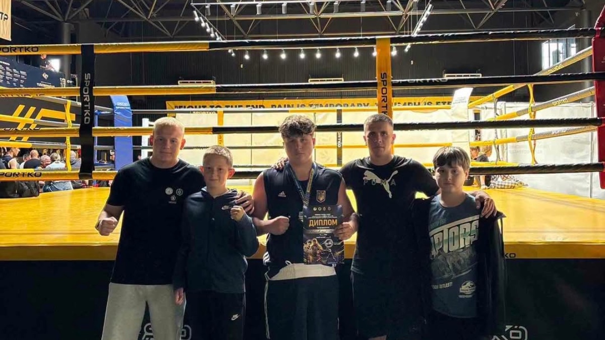 Павло Круховський під час Чемпіонату України з боксу серед юнаків та дівчат. Джерело: Тлумацька міська рада