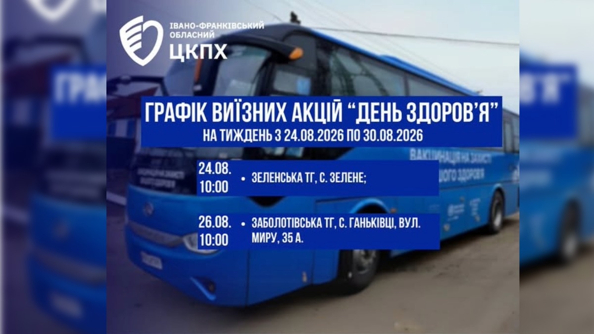 Аналізи та консультації: де на Прикарпатті проведуть «День здоров’я»