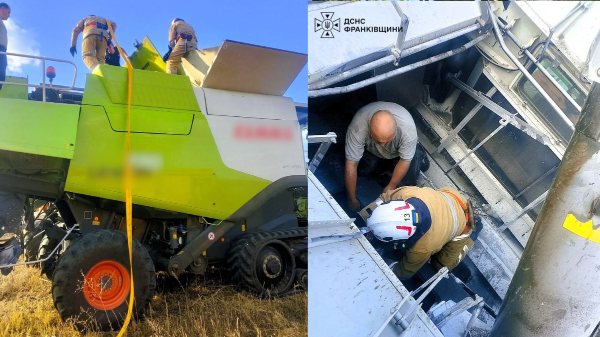 29 вересня у селі Сороки на Івано-Франківщині під час польових робіт загорілося насіння соняшнику в зерновому бункері комбайна.