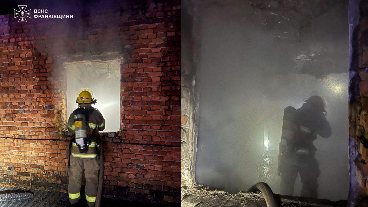 На другому поверсі однієї з будівель Надвірної виникла пожежа