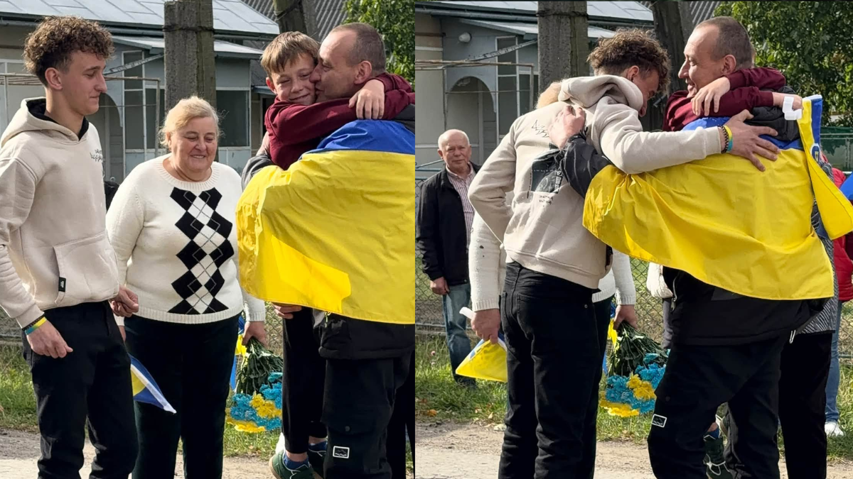 На Надвірнянщині зустріли звільненого з полону бійця Михайла Нагорняка