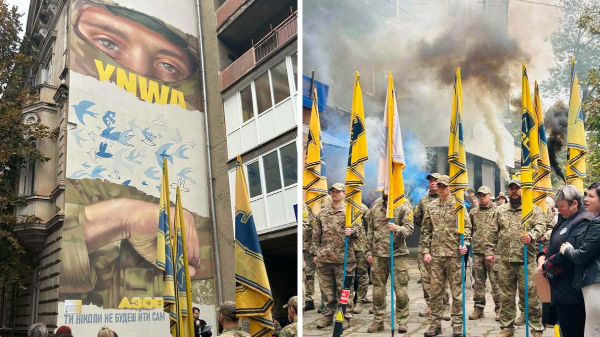 У Франківську відкрили мурал на честь полеглого бійця Ореста-Миколи Василечка